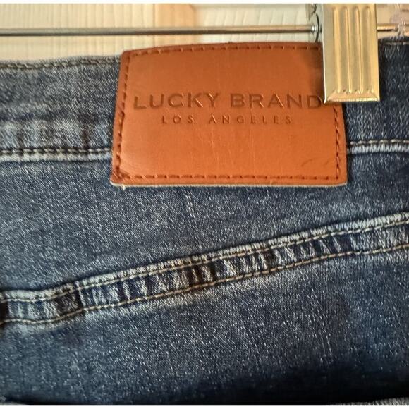 Lucky Brand Hayden Skinny Women’s Blue Jeans Sz 6/28 Regular Dark Wash Distress - Picture 5 of 7